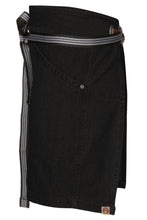 Berkeley Jet Black Denim Half Bistro Snap Apron