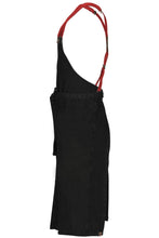 Berkeley Jet Black Denim Chef's Bib Snap Apron