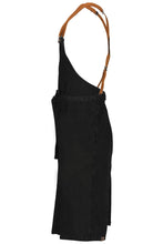 Berkeley Jet Black Denim Chef's Bib Snap Apron