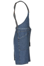 Berkeley Medium Blue Denim Bib Snap Apron