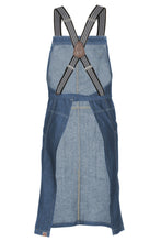 Berkeley Medium Blue Denim Bib Snap Apron