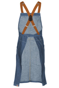 Berkeley Medium Blue Denim Bib Snap Apron