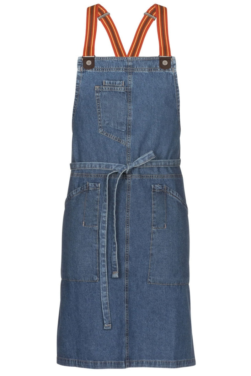 Berkeley Medium Blue Denim Bib Snap Apron