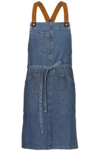 Berkeley Medium Blue Denim Bib Snap Apron