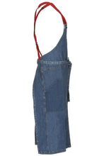 Berkeley Medium Blue Denim Chef's Bib Snap Apron