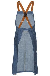 Berkeley Medium Blue Denim Chef's Bib Snap Apron