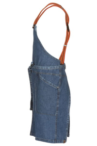 Berkeley Medium Blue Denim Short Bib Snap Apron