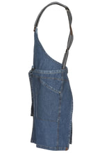 Berkeley Medium Blue Denim Short Bib Snap Apron