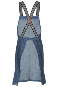 Berkeley Medium Blue Denim Short Bib Snap Apron