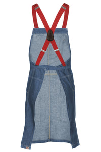 Berkeley Medium Blue Denim Short Bib Snap Apron