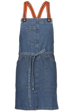 Berkeley Medium Blue Denim Short Bib Snap Apron