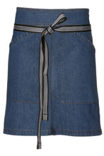 Berkeley Medium Blue Denim Half Bistro Snap Apron