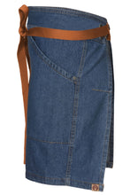 Berkeley Medium Blue Denim Half Bistro Snap Apron