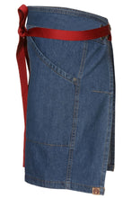 Berkeley Medium Blue Denim Half Bistro Snap Apron