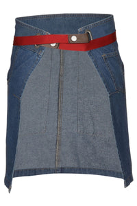 Berkeley Medium Blue Denim Half Bistro Snap Apron