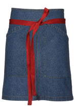 Berkeley Medium Blue Denim Half Bistro Snap Apron