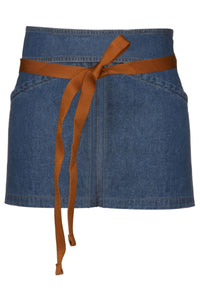 Berkeley Medium Blue Denim Waist Snap Apron