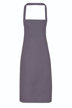 Dark Grey Organic Cotton Bib Apron (No Pockets)