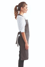 Dark Grey Organic Cotton Bib Apron (No Pockets)