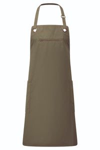 Olive ‘Barley’ Sustainable Bib Apron (3 Pockets)