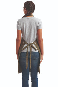 Olive ‘Barley’ Sustainable Bib Apron (3 Pockets)