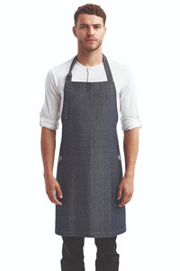 Indigo Denim ‘Regenerate’ Sustainable Bib Apron (2 Pockets)