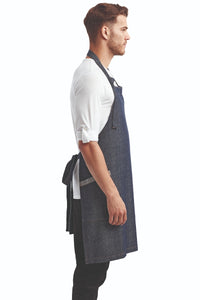 Indigo Denim ‘Regenerate’ Sustainable Bib Apron (2 Pockets)