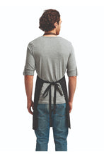 Black/Brown Espresso Adjustable Bib Apron (2 Pockets)