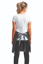 Black Denim Mid-Length Waist Apron (1 Wide Pocket)