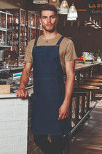 Cross Back 'Barista' Bib Adjustable Apron (1 Pocket w/ Pen Slot)