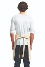 Natural "Calibre" Heavy Cotton Canvas Adjustable Bib Apron (No Pockets)