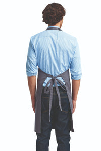 Steel Cotton Chino Adjustable Bib Apron (3 Pocket)