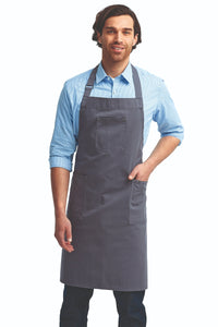 Steel Cotton Chino Adjustable Bib Apron (3 Pocket)