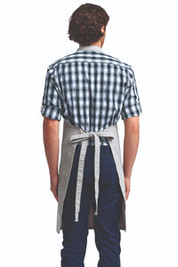 Silver "Calibre" Bib Adjustable Apron (4 Pocket Pouch)