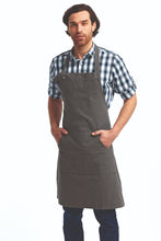 Dark Grey "Calibre" Bib Adjustable Apron (4 Pocket Pouch)