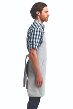 Silver "Calibre" Bib Adjustable Apron (4 Pocket Pouch)