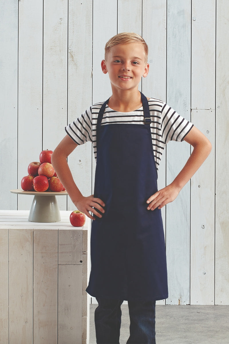 Recycled Youth Bib Apron (No Pockets)