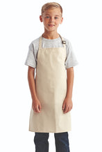 Natural Recycled Youth Bib Apron (No Pockets)