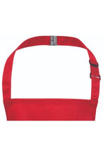 Red Recycled Youth Bib Apron (No Pockets)