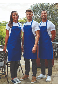 Navy Sustainable Bib Apron (No Pockets)