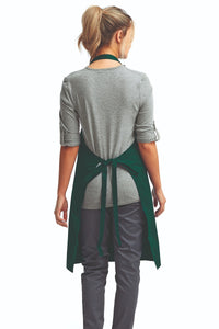 Green Sustainable Bib Apron (No Pockets)