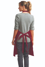 Burgundy Sustainable Bib Apron (No Pockets)