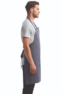 Steel Sustainable Bib Apron (No Pockets)