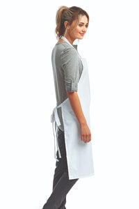 White Sustainable Bib Apron (No Pockets)