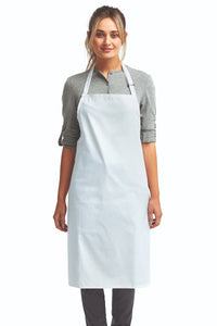 White Sustainable Bib Apron (No Pockets)