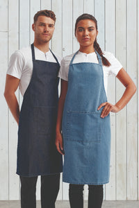 Steel Sustainable Bib Apron (1 Pocket w/ Pencil Divide)