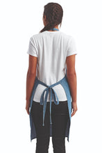 Blue Denim Sustainable Bib Apron (1 Pocket w/ Pencil Divide)