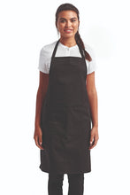 Black Sustainable Bib Apron (1 Pocket w/ Pencil Divide)