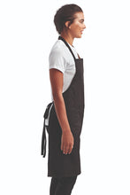 Black Sustainable Bib Apron (1 Pocket w/ Pencil Divide)