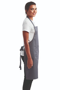 Steel Sustainable Bib Apron (1 Pocket w/ Pencil Divide)